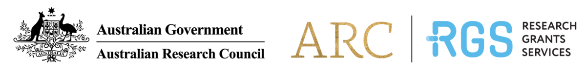 Australian Government - Australian Research Council, Research Grants Services logo -