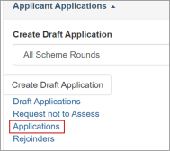 RMS screenshot Applications button