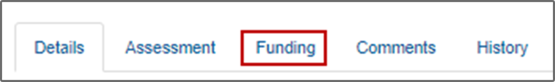 RMS screenshot funding tab